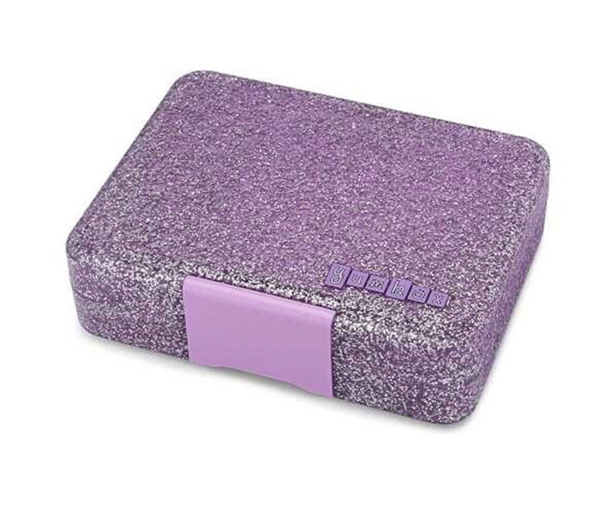 Caja de Almuerzo Snack Glitter Purple 3 Compartimentos