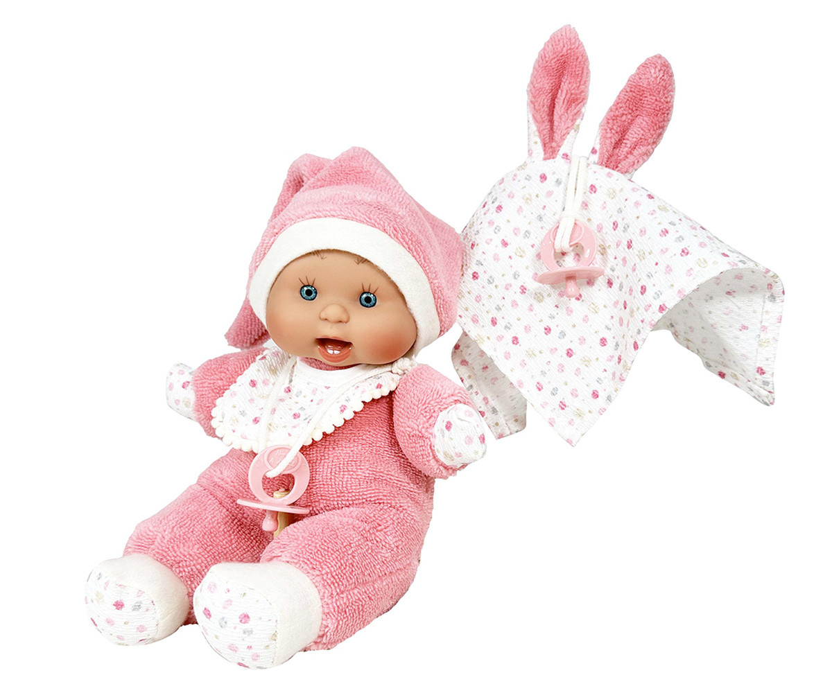 Bambolotto Soft Pepote Pink 26 cm con Doudou Personalizzabile