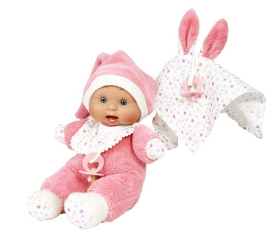 Bambolotto Soft Pepote Pink 26 cm con Doudou Personalizzabile