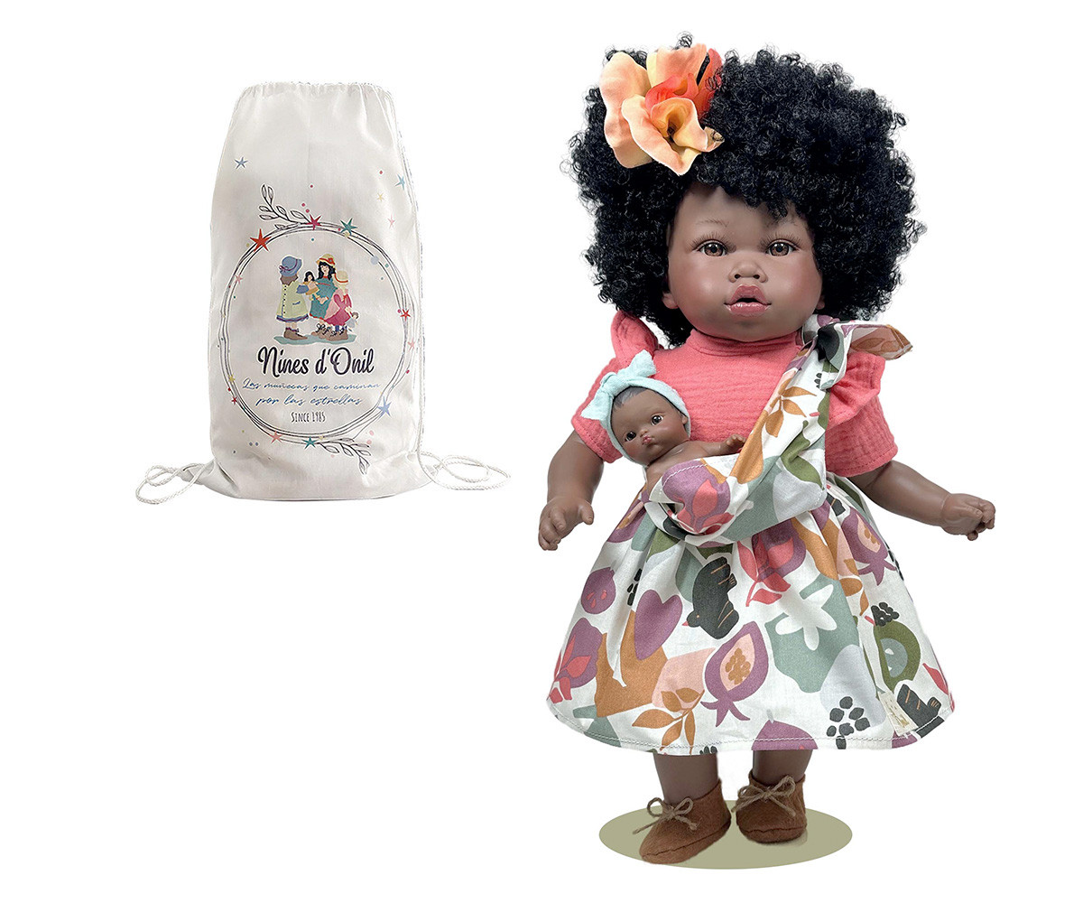 Muñeca Addis con Bebé Flores