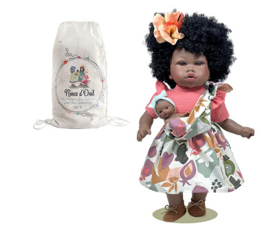 Muñeca Addis con Bebé Flores