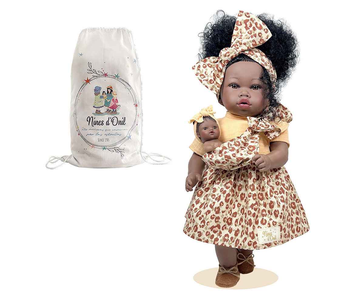 Muñeca Addis con Bebé Leopard