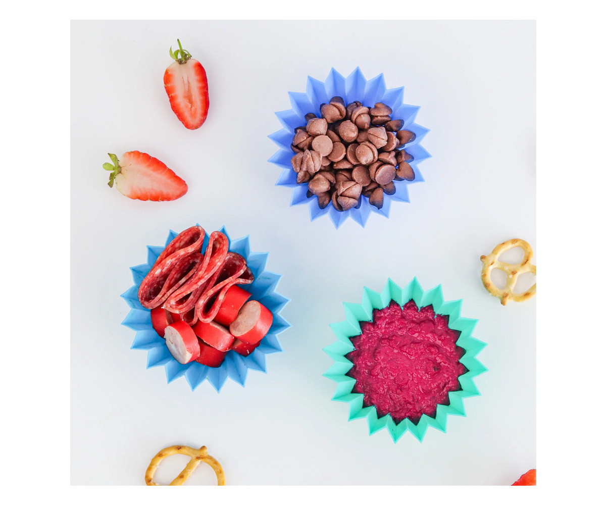 3 Divisori Jumbo per Lunch Box Blue