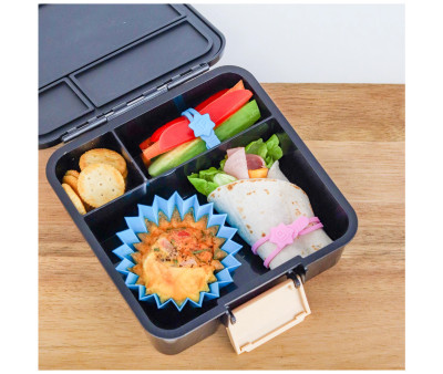 3 Divisori Jumbo per Lunch Box Blue