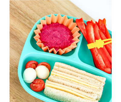 3 Divisori Jumbo per Lunch Box Yellow