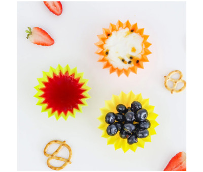 3 Divisori Jumbo per Lunch Box Yellow