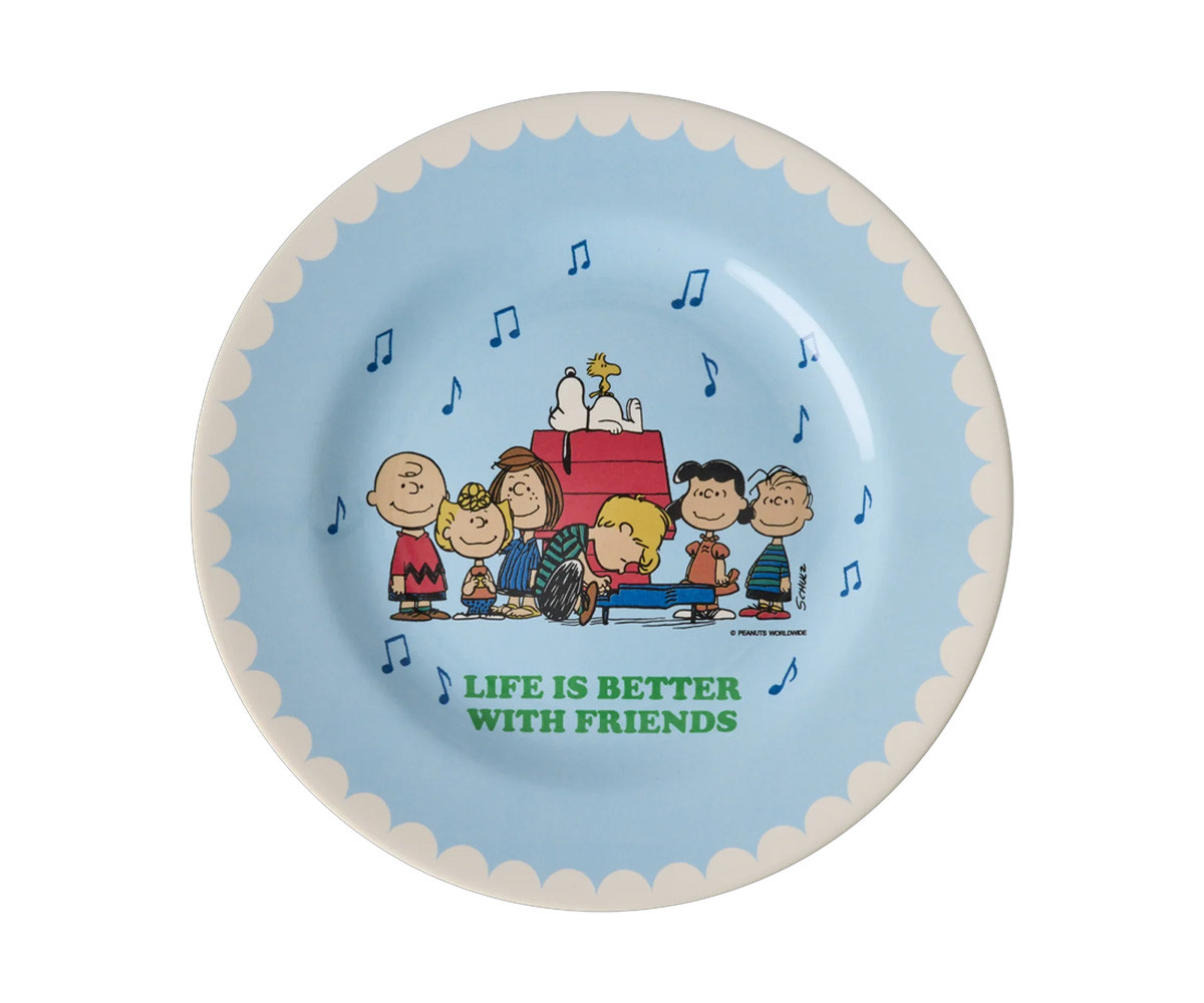 Piatto in Melamina Snoopy Light Blue