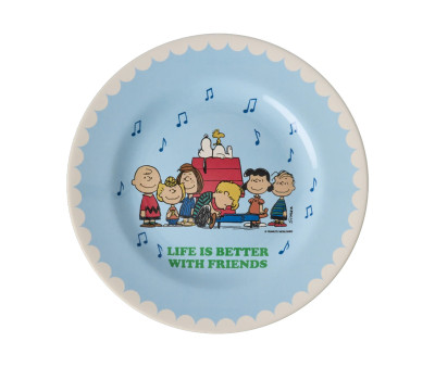 Piatto in Melamina Snoopy Light Blue