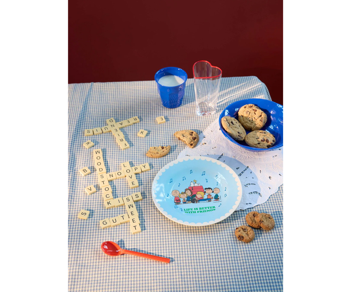 Piatto in Melamina Snoopy Light Blue