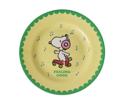 Plato de Melamina Snoopy Yellow