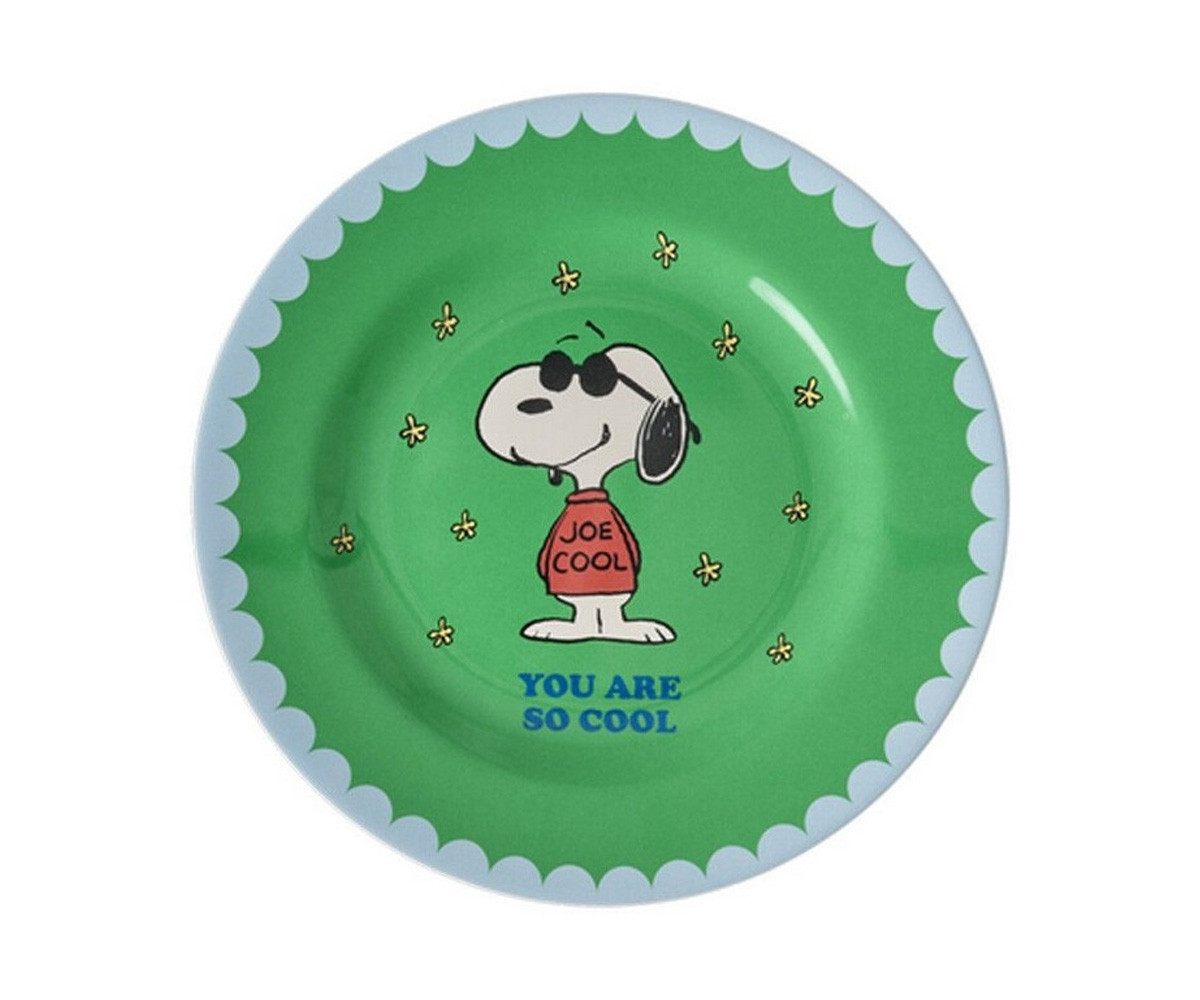 Plato de Melamina Snoopy Green