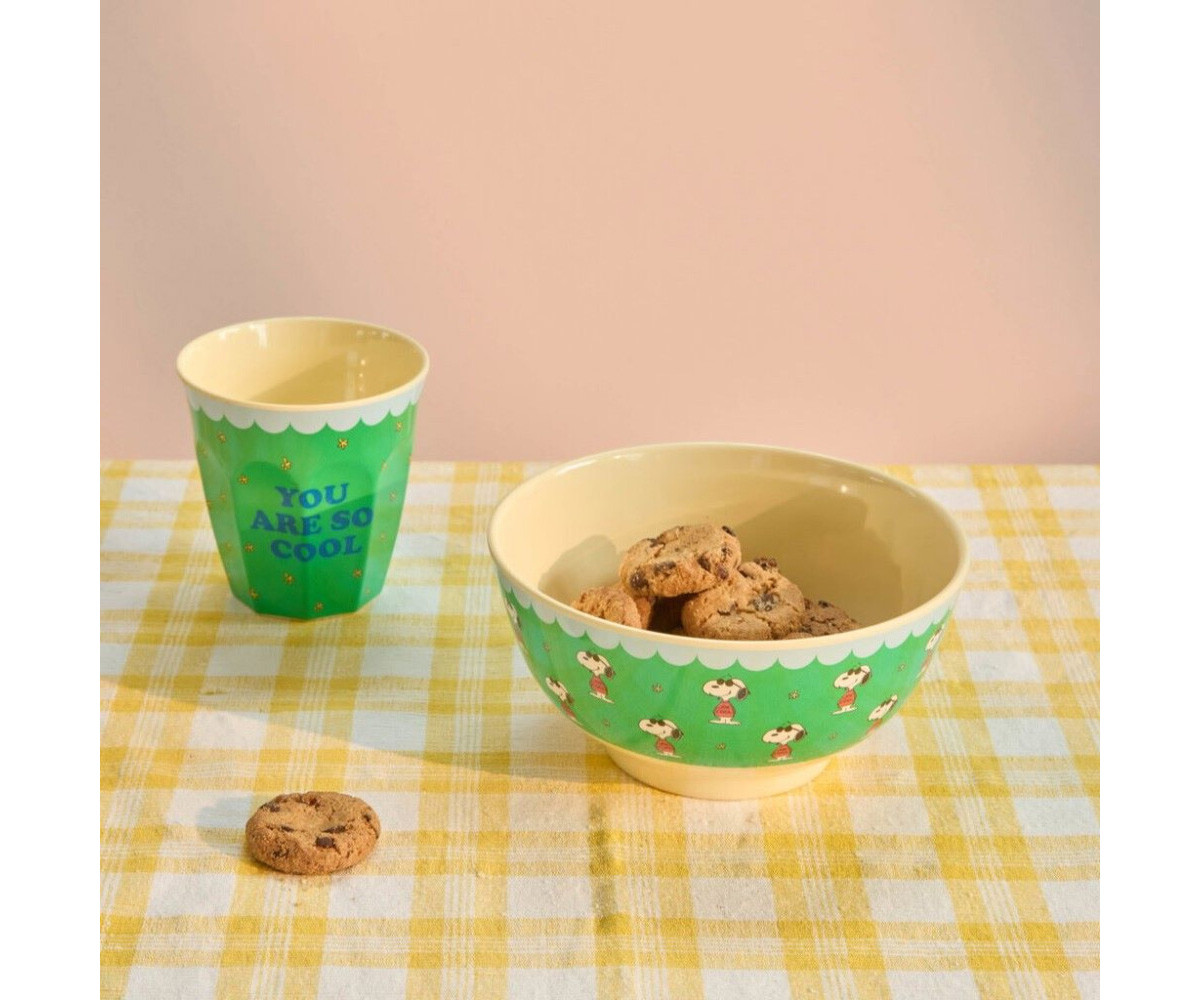 Vaso de Melamina Snoopy Green 250ml
