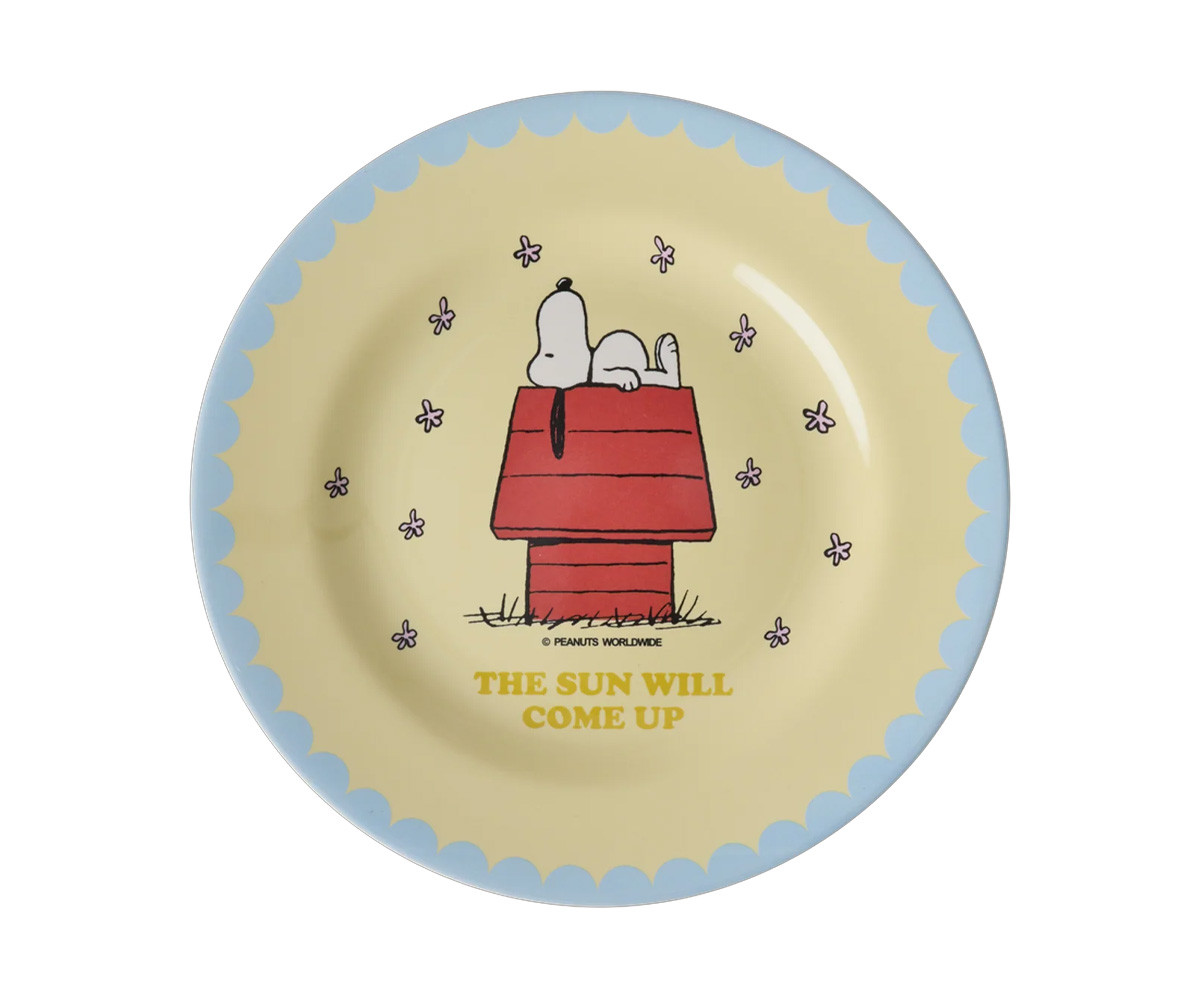 Piatto in Melamina Snoopy Cream