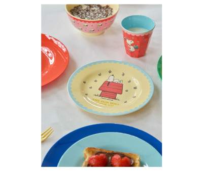 Piatto in Melamina Snoopy Cream