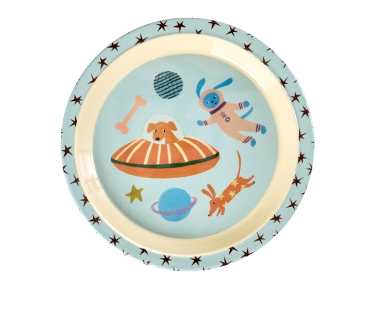 Plato de Melamina Dogs in Space