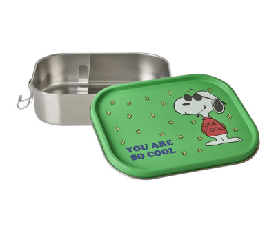 Lunchbox Grande Inox Snoopy Green