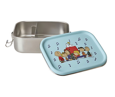 Lunchbox Inox Snoopy Light Blue