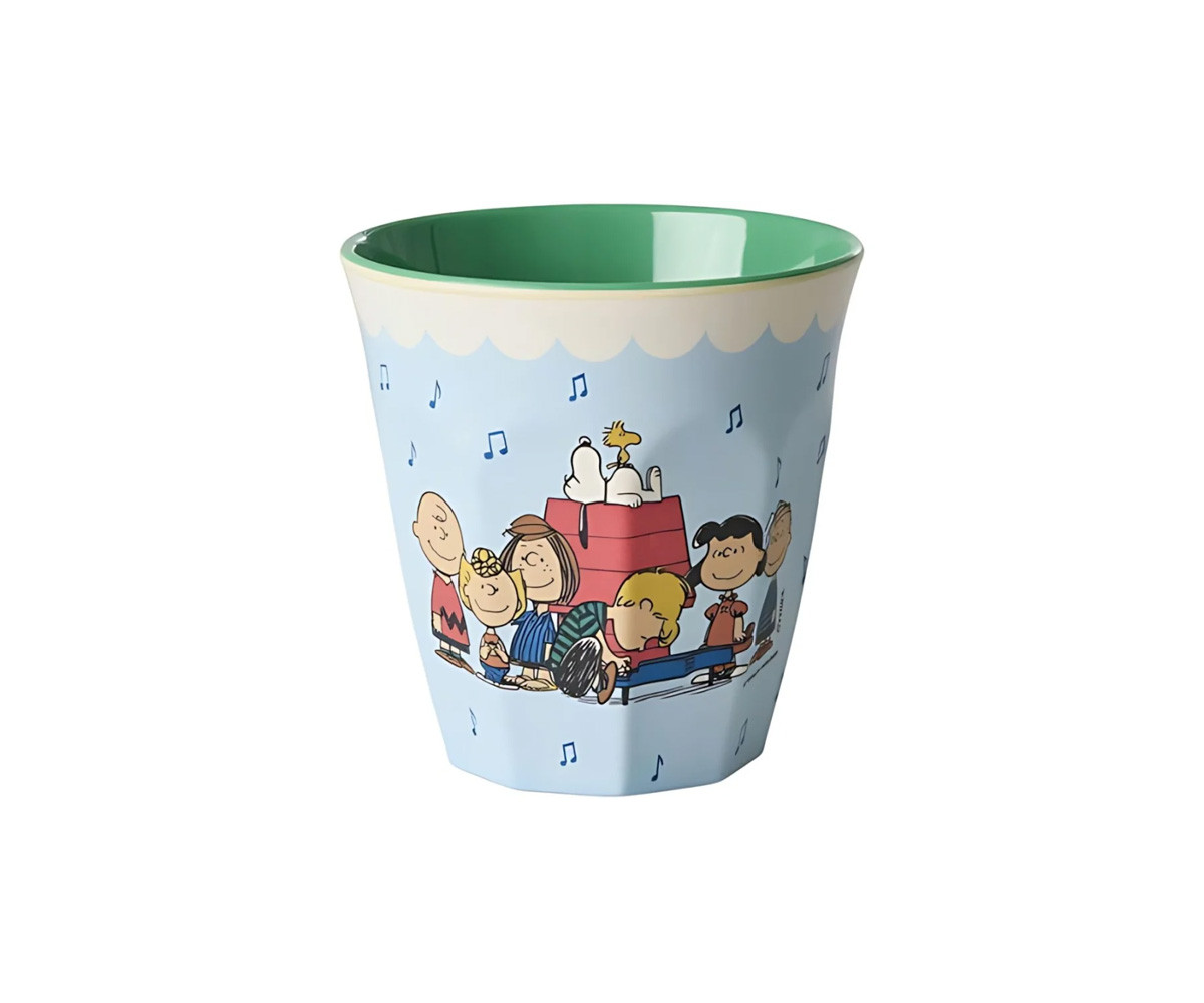 Vaso Infantil Melamina Snoopy Light Blue 250ml