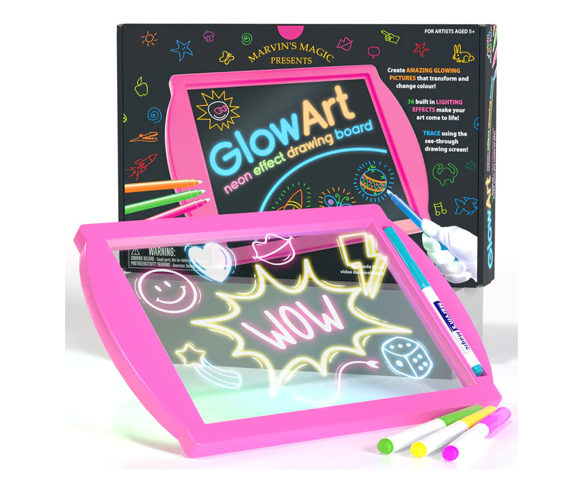 Lavagna da Disegno Luminosa Pink Glow Art