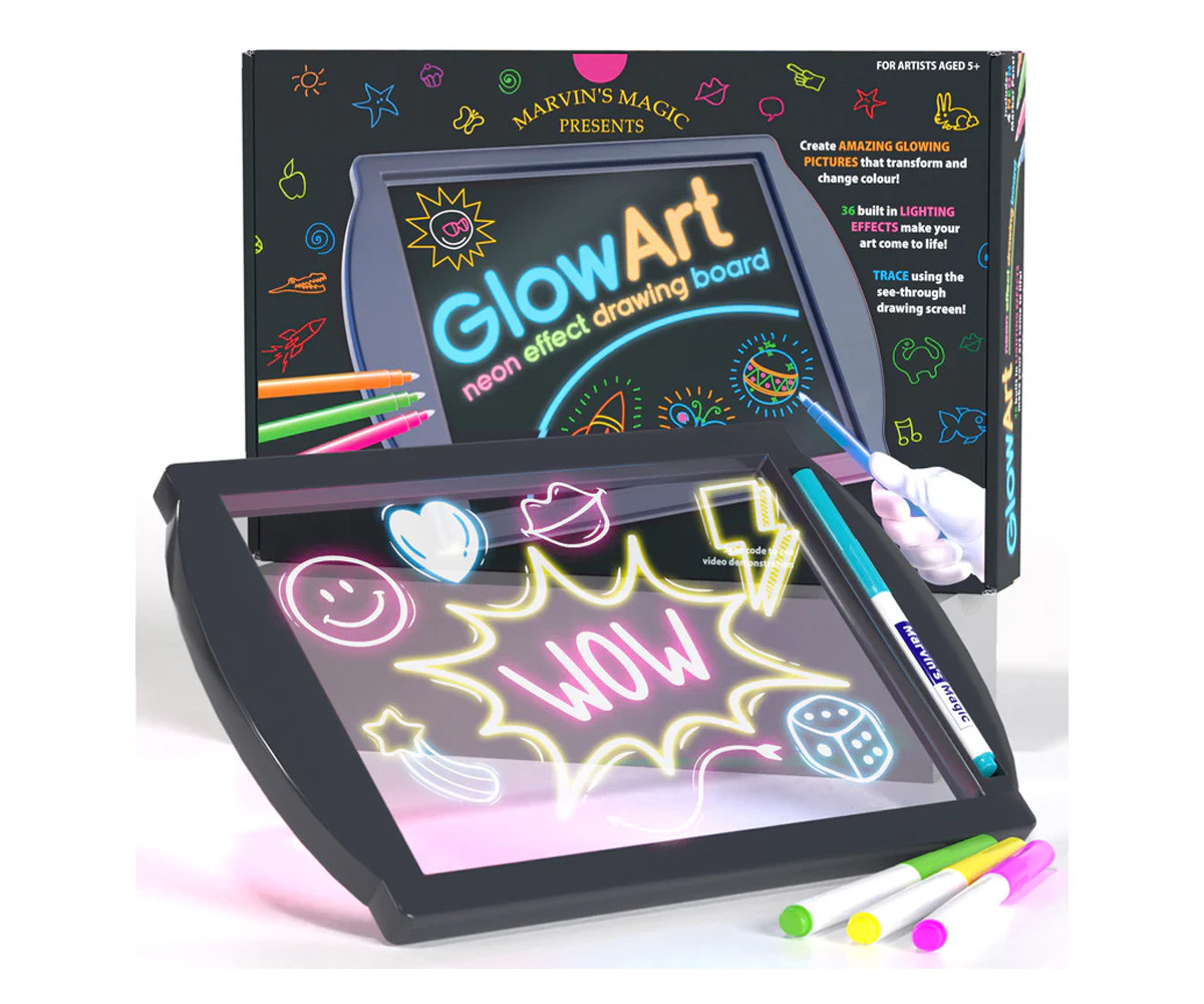 Lavagna da Disegno Luminosa Black Glow Art