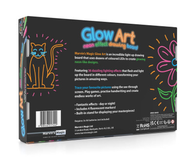 Lavagna da Disegno Luminosa Black Glow Art