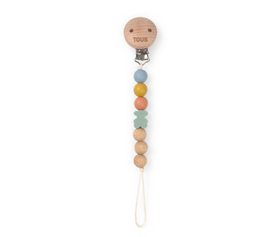 Portasucchietto TOUS Baby Silicone e Legno Multi