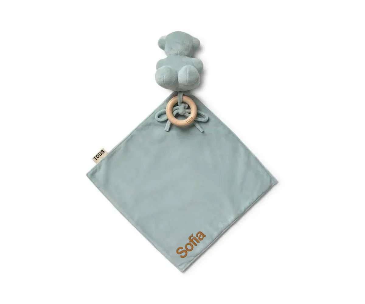 Doudou TOUS Baby con Anello in Legno Personalizzabile Mist