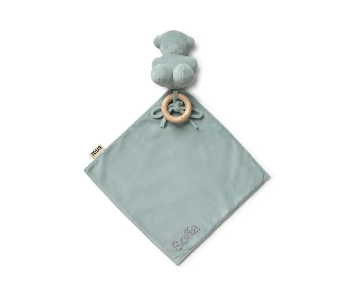 Doudou TOUS Baby con Anello in Legno Personalizzabile Mist