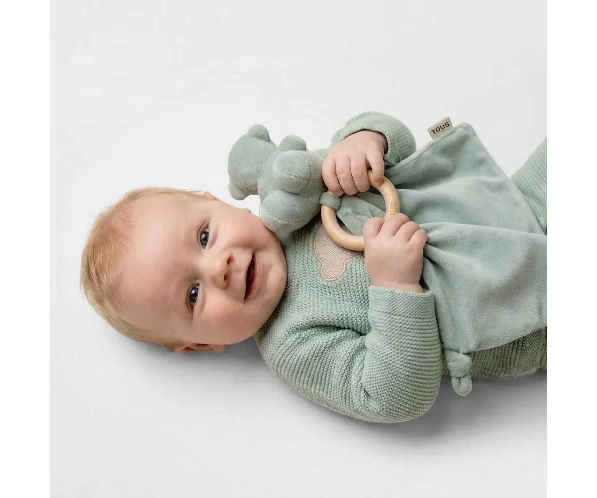 Doudou TOUS Baby con Anello in Legno Personalizzabile Mist