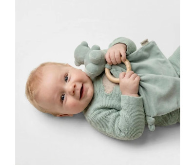 Doudou TOUS Baby con Anello in Legno Personalizzabile Mist
