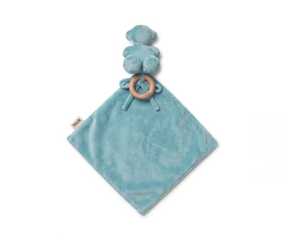 Doudou TOUS Baby con Anello in Legno Personalizzabile Light Blue
