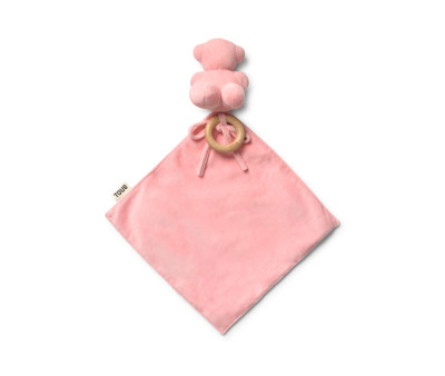 Doudou TOUS Baby con Anello in Legno Personalizzabile Pink
