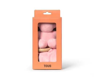 Doudou TOUS Baby con Anello in Legno Personalizzabile Pink