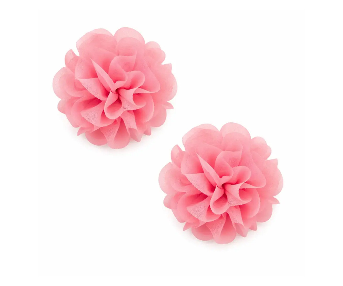 Pack 2 pinzas Roseta Gasa Rosa