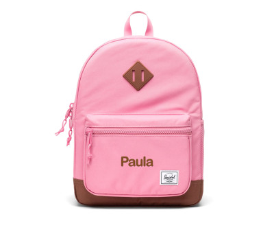 Zaino Herschel Heritage Kids Cashmere Rose Saddle Brown Personalizzabile