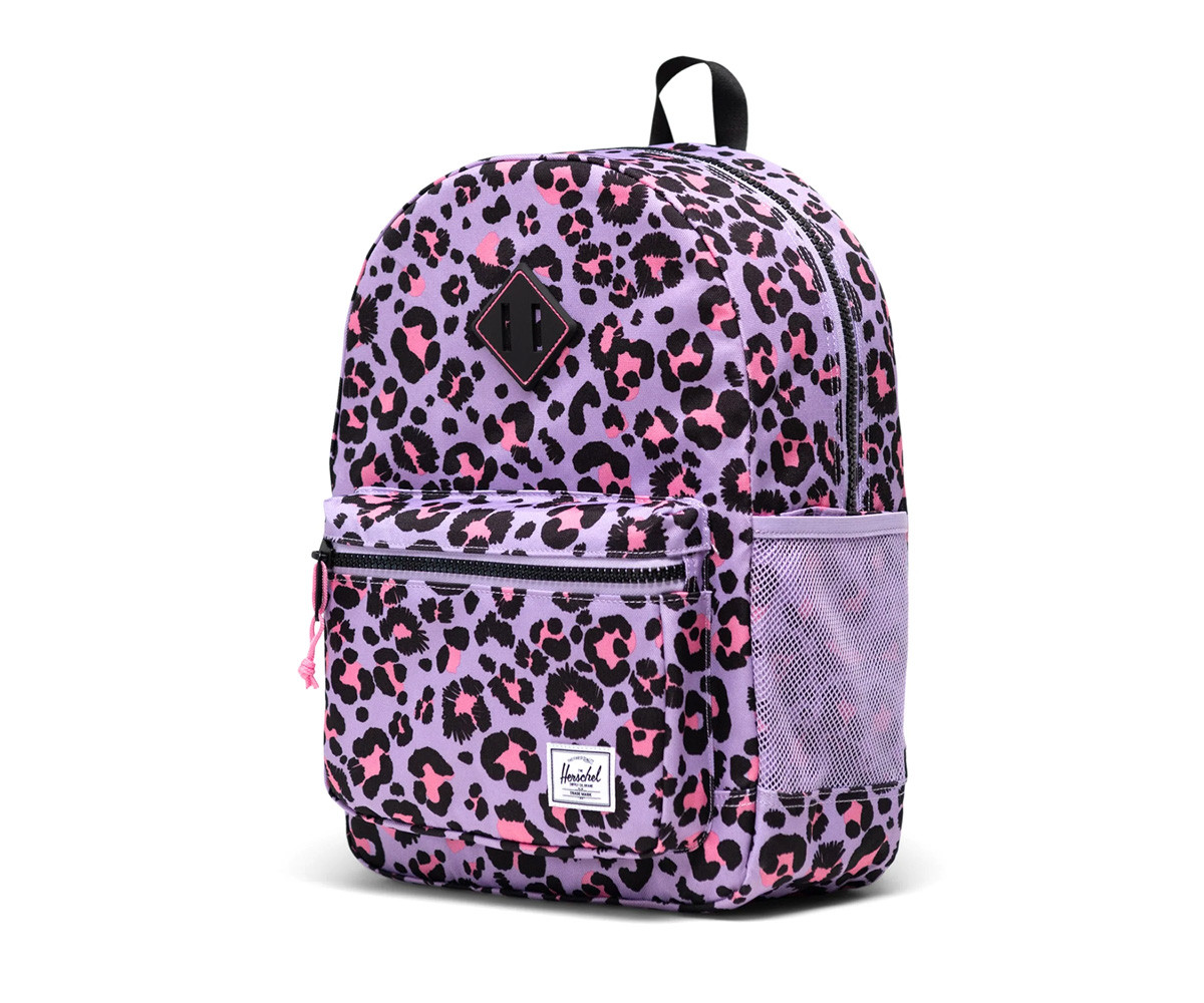Zaino Herschel Heritage Kids Leopard Sachet Pink Personalizzabile