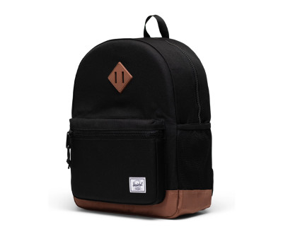 Zaino Herschel Heritage Kids Black Saddle Brown Personalizzabile