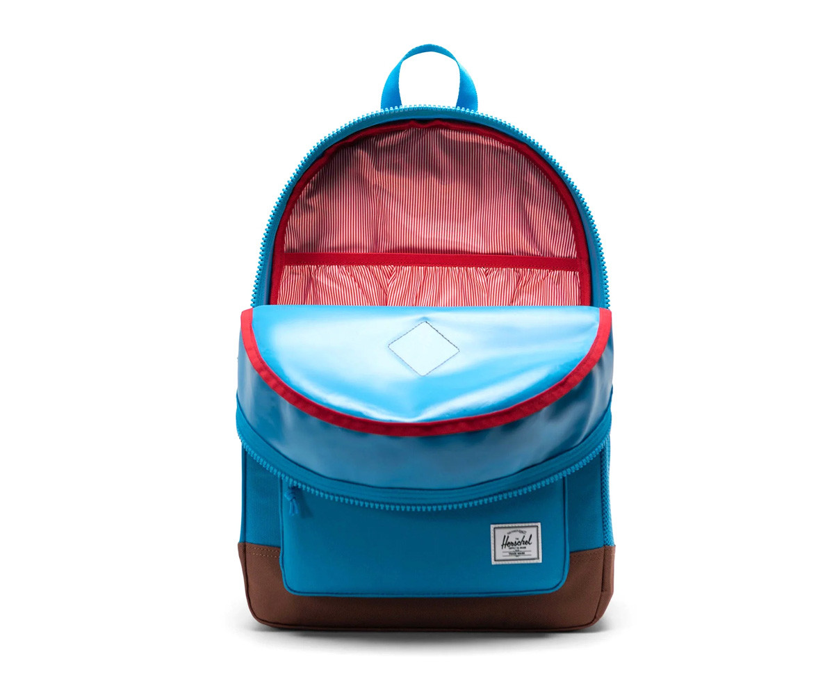 Zaino Herschel Heritage Youth New Frech Blue Saddle Brown Personalizzabile