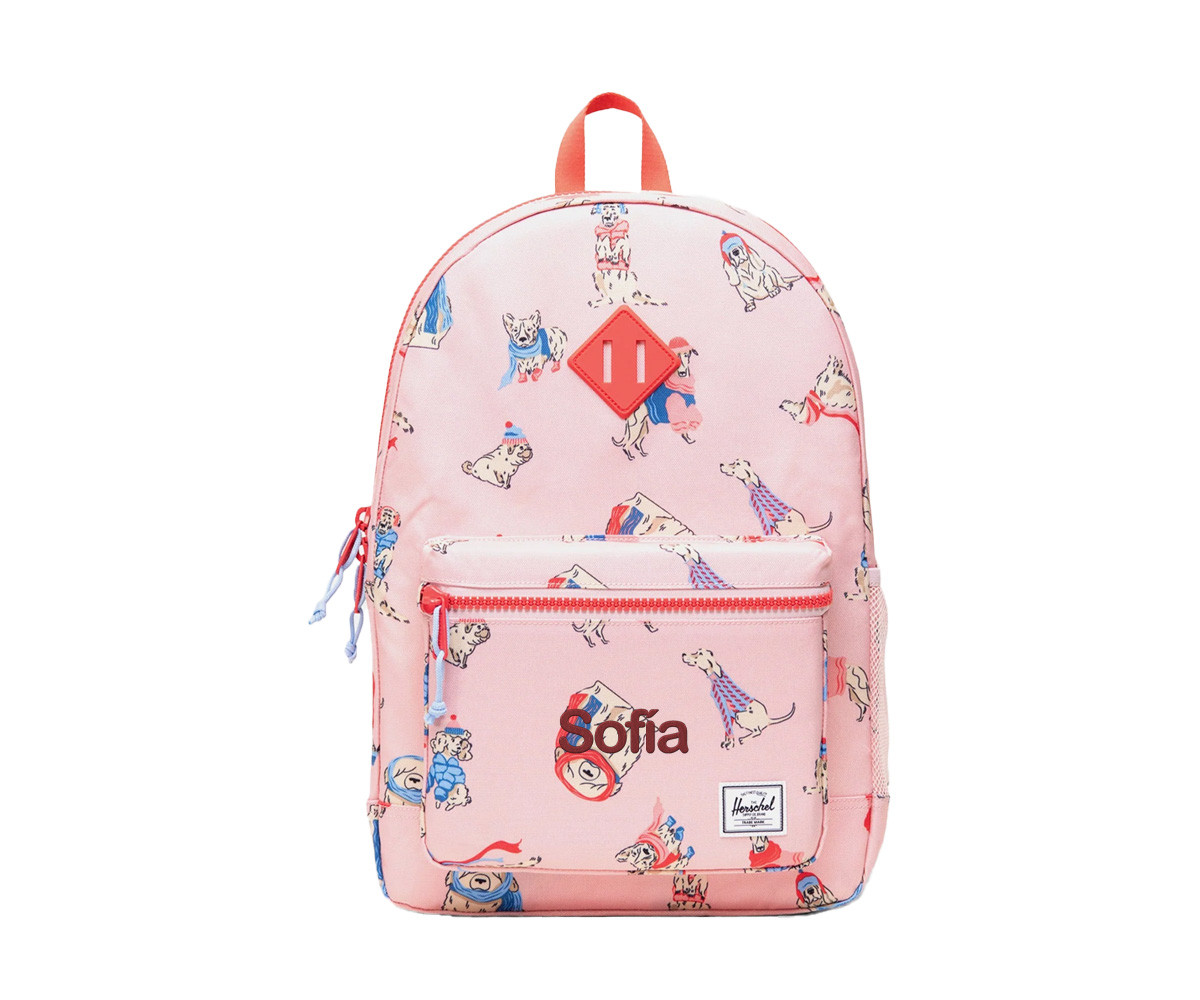 Zaino Herschel Heritage Youth New Fashion Dogs Personalizzabile