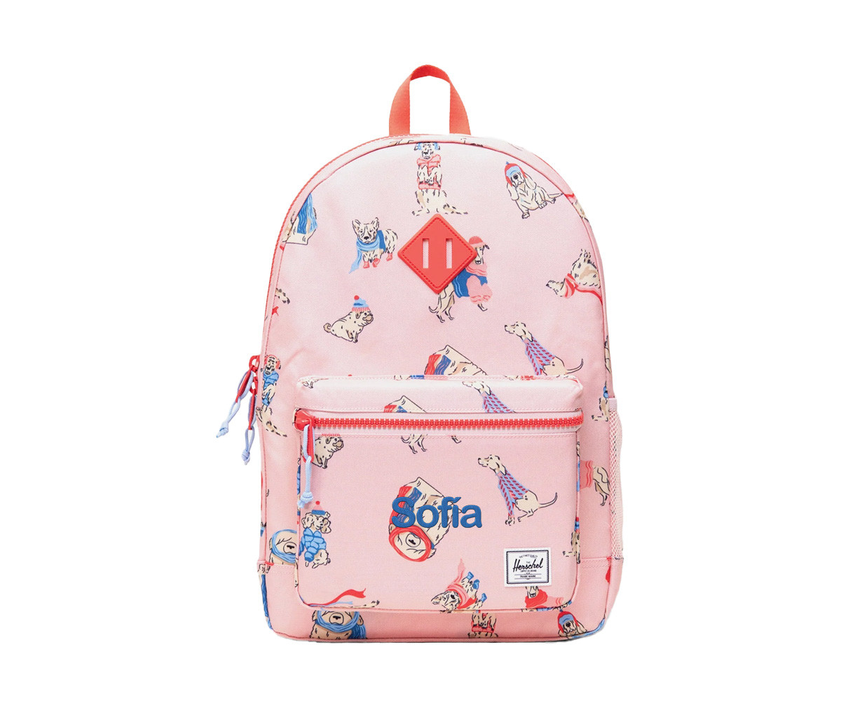 Zaino Herschel Heritage Youth New Fashion Dogs Personalizzabile
