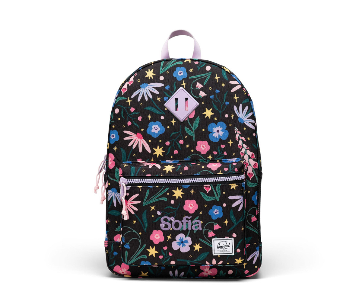 Zaino Herschel Heritage Youth New Enchanted Garden Personalizzabile