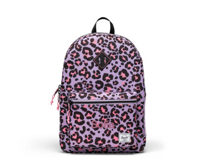 Zaino Herschel Heritage Youth New Leopard Sachet Pink Personalizzabile