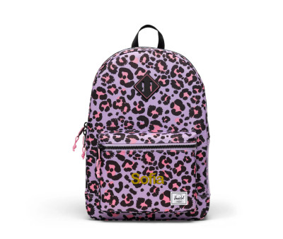 Zaino Herschel Heritage Youth New Leopard Sachet Pink Personalizzabile