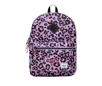 Zaino Herschel Heritage Kids Leopard Sachet Pink Personalizzabile