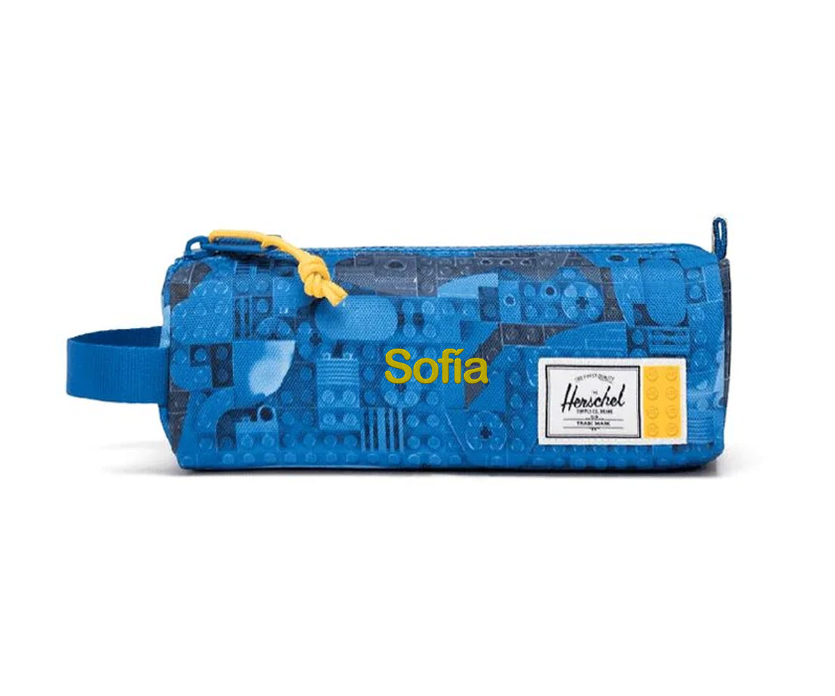 Astuccio Settlement LEGO Personalizzabile Little Herschel Abstract Bricks Blue