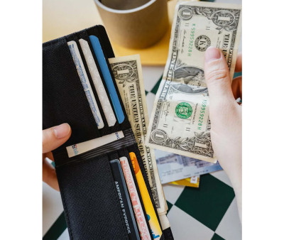 Portafoglio Roy Wallet Black Total