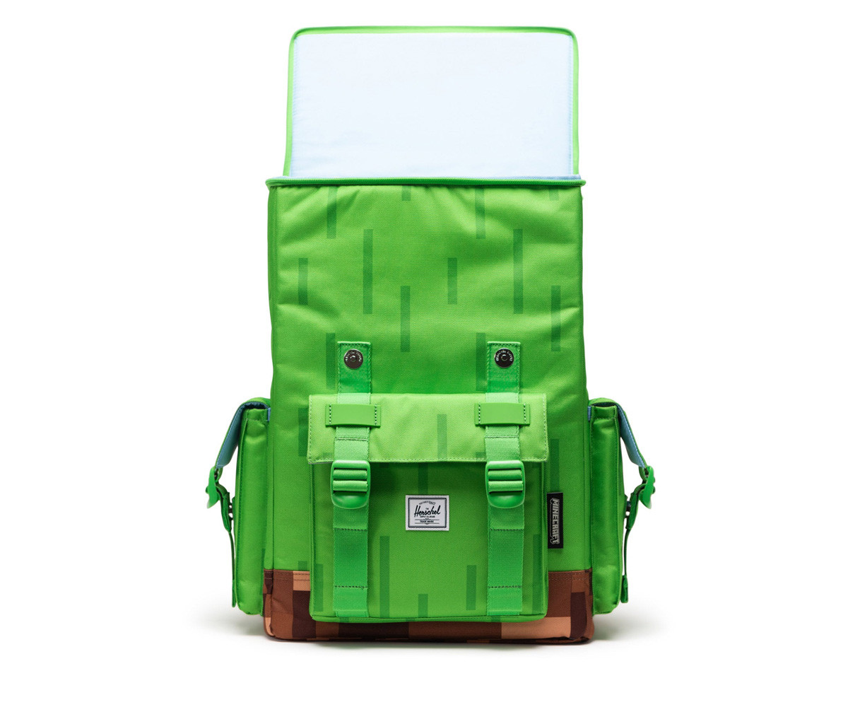Zaino Minecraft Herschel Little America™ Cube Grass Block