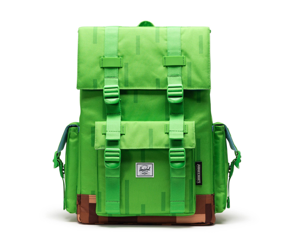 Zaino Minecraft Herschel Little America™ Cube Grass Block