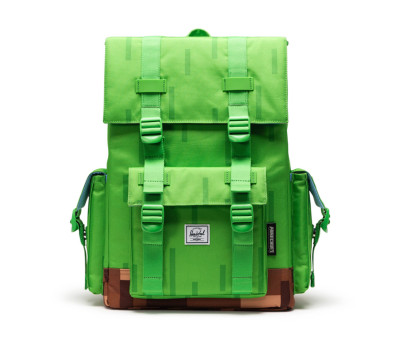 Zaino Minecraft Herschel Little America™ Cube Grass Block