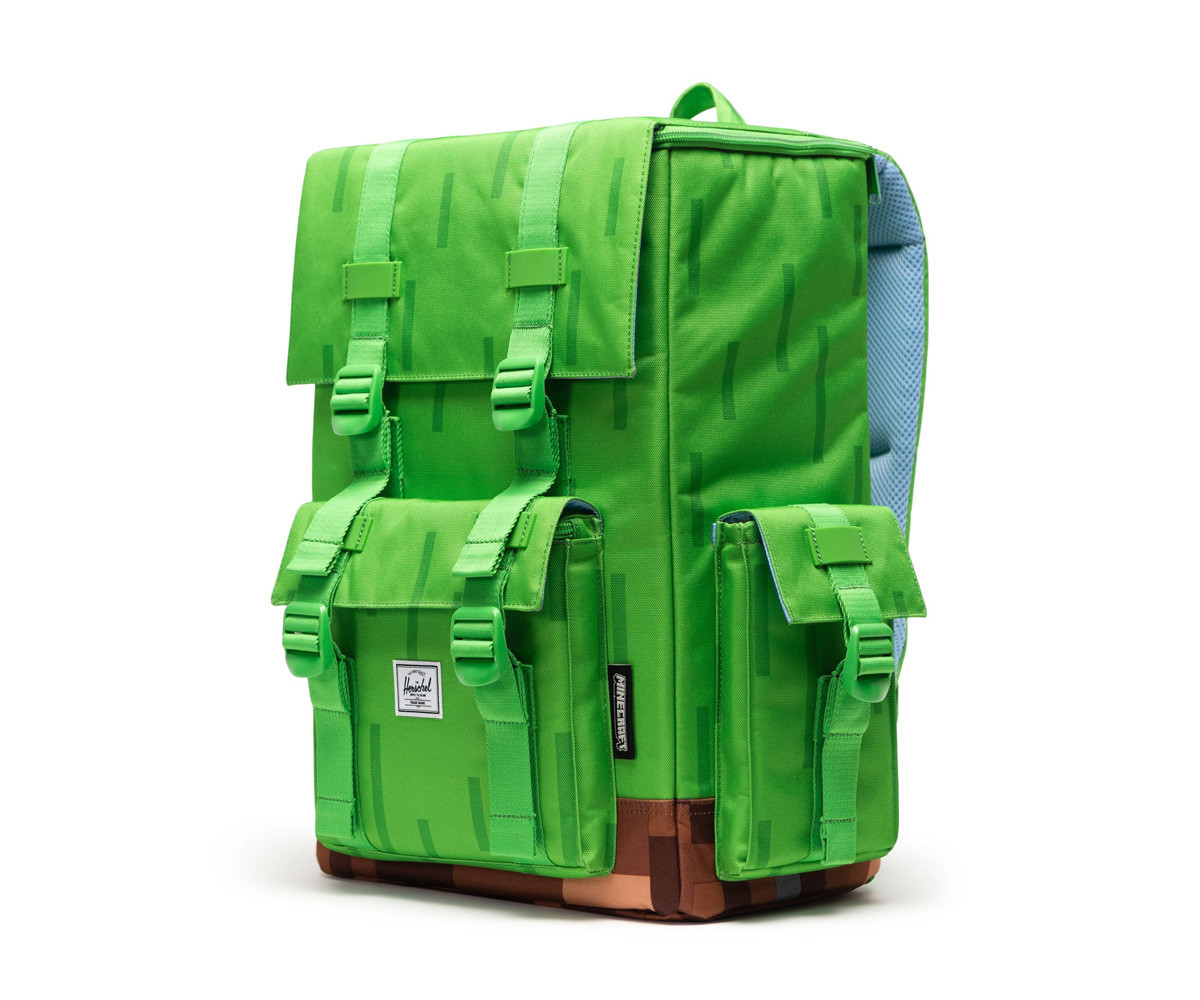 Zaino Minecraft Herschel Little America™ Cube Grass Block
